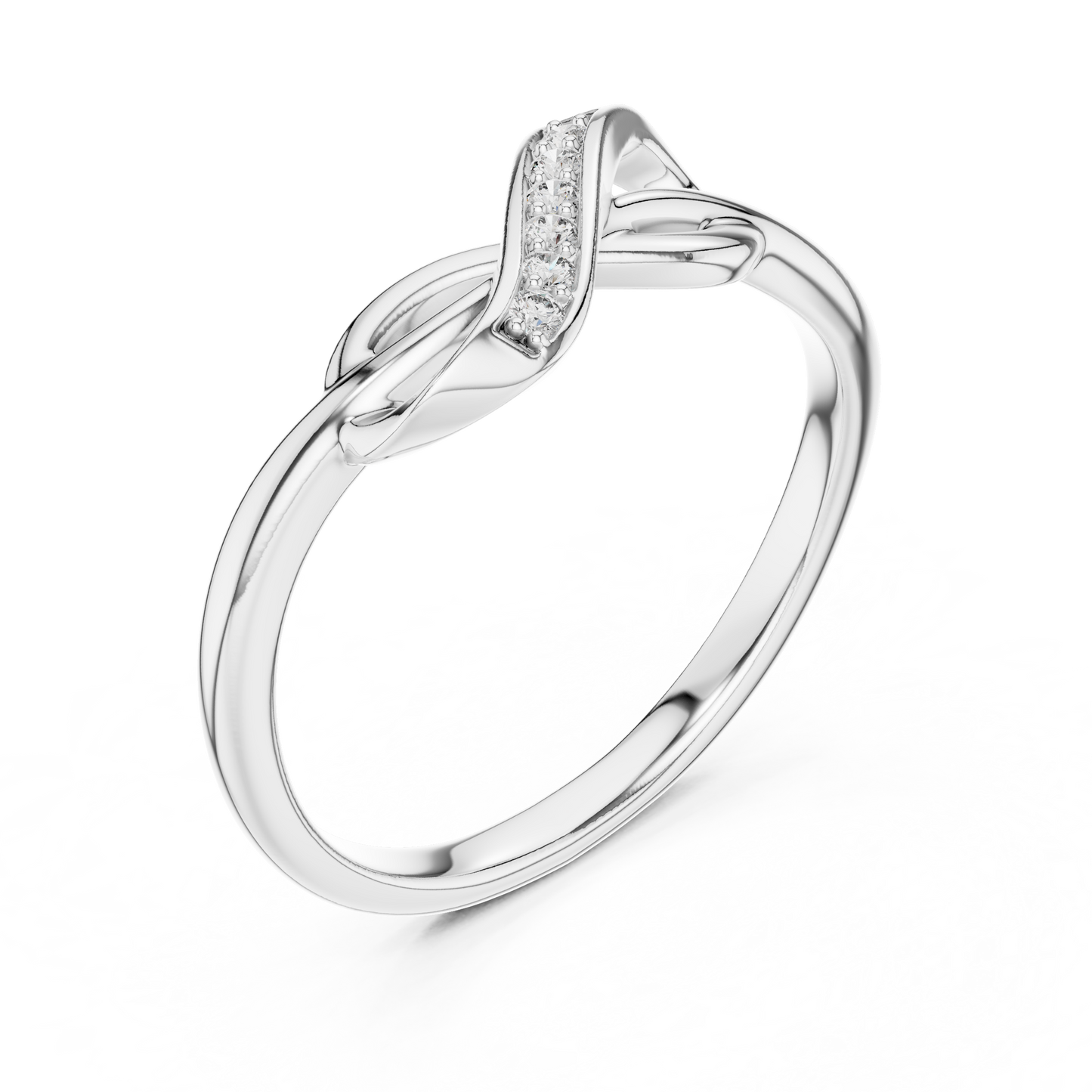 Infinity Pattern Diamond Ring - SB-6-1