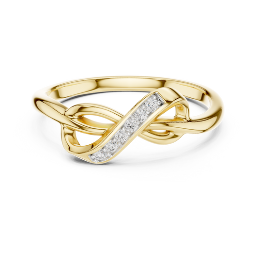 Infinity Pattern Diamond Ring - SB-6-1