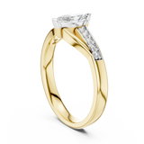 Leaf Curve Diamond Ring - SB-6-3