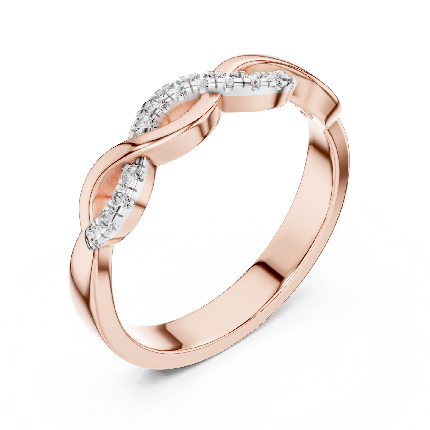 Curved Diamond Ring - SB-6-5
