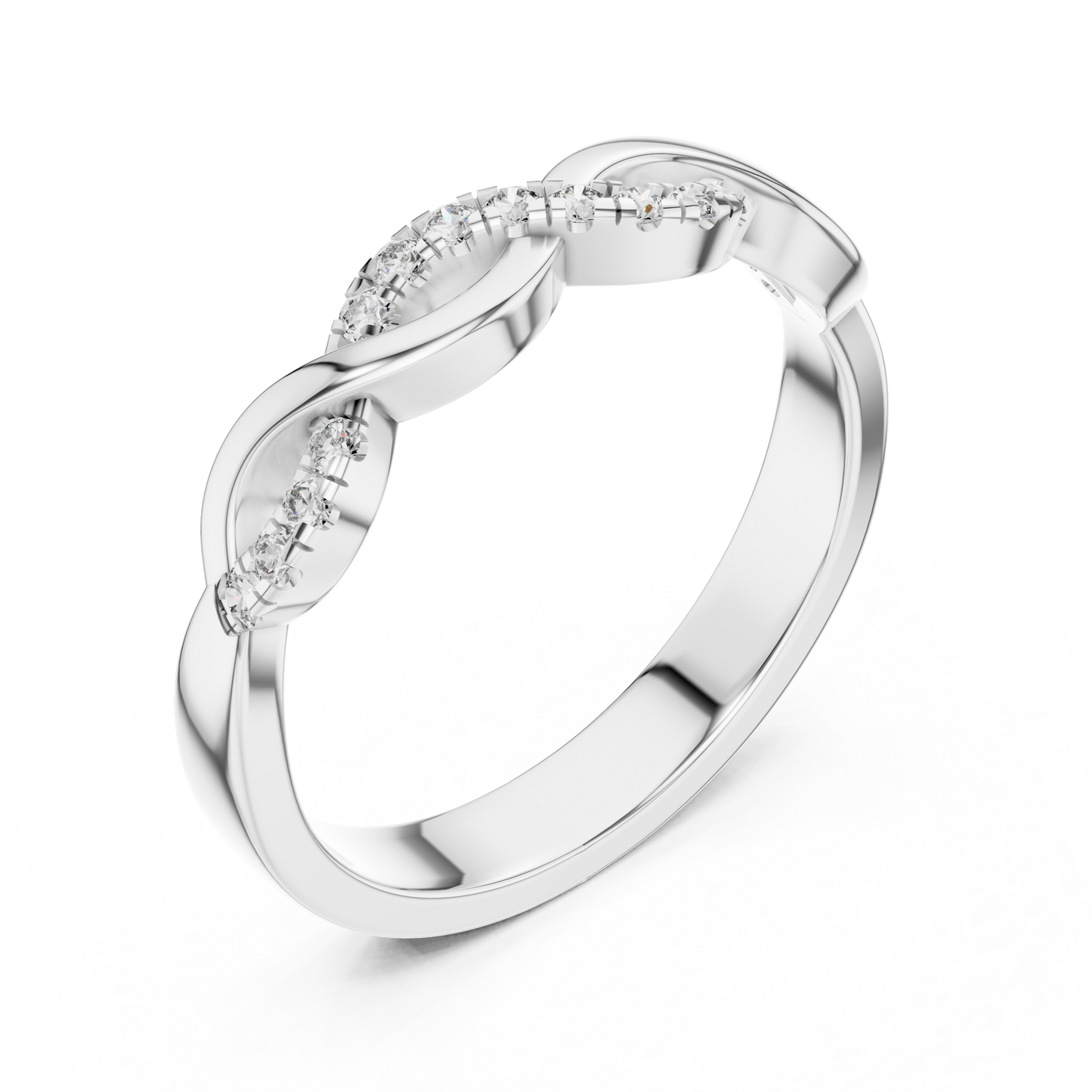Curved Diamond Ring - SB-6-5