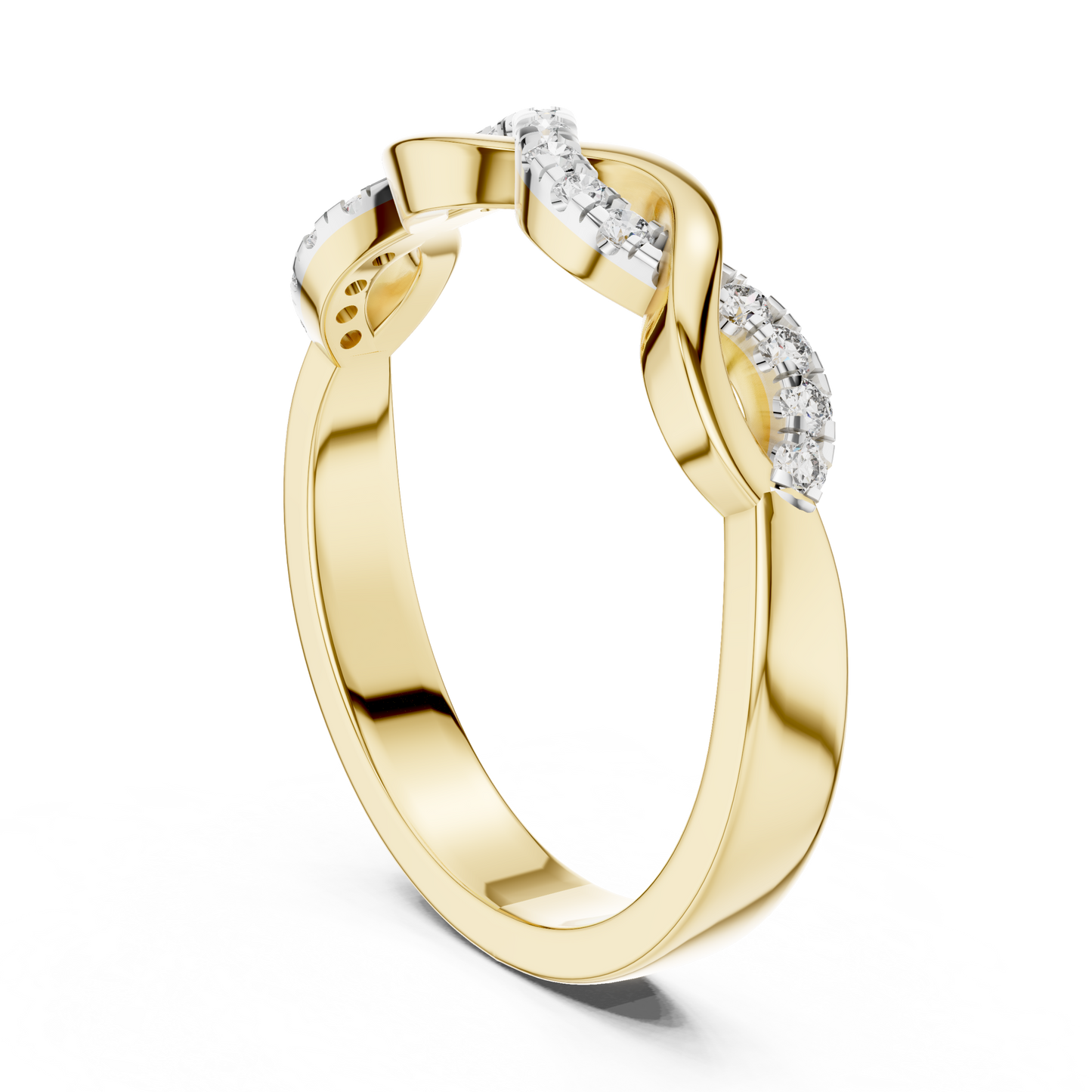 Curved Diamond Ring - SB-6-5