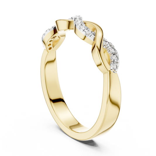 Curved Diamond Ring - SB-6-5