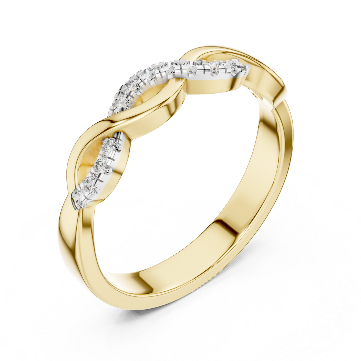 Curved Diamond Ring - SB-6-5