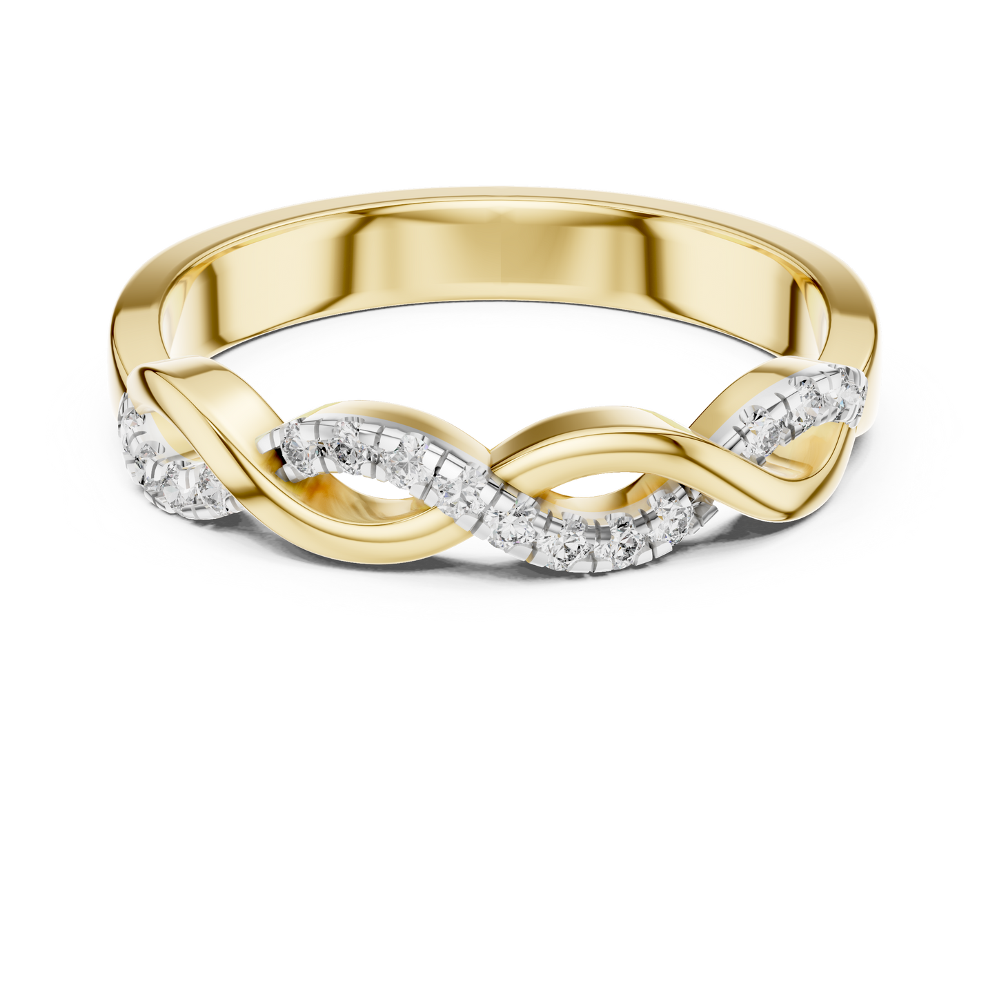 Curved Diamond Ring - SB-6-5