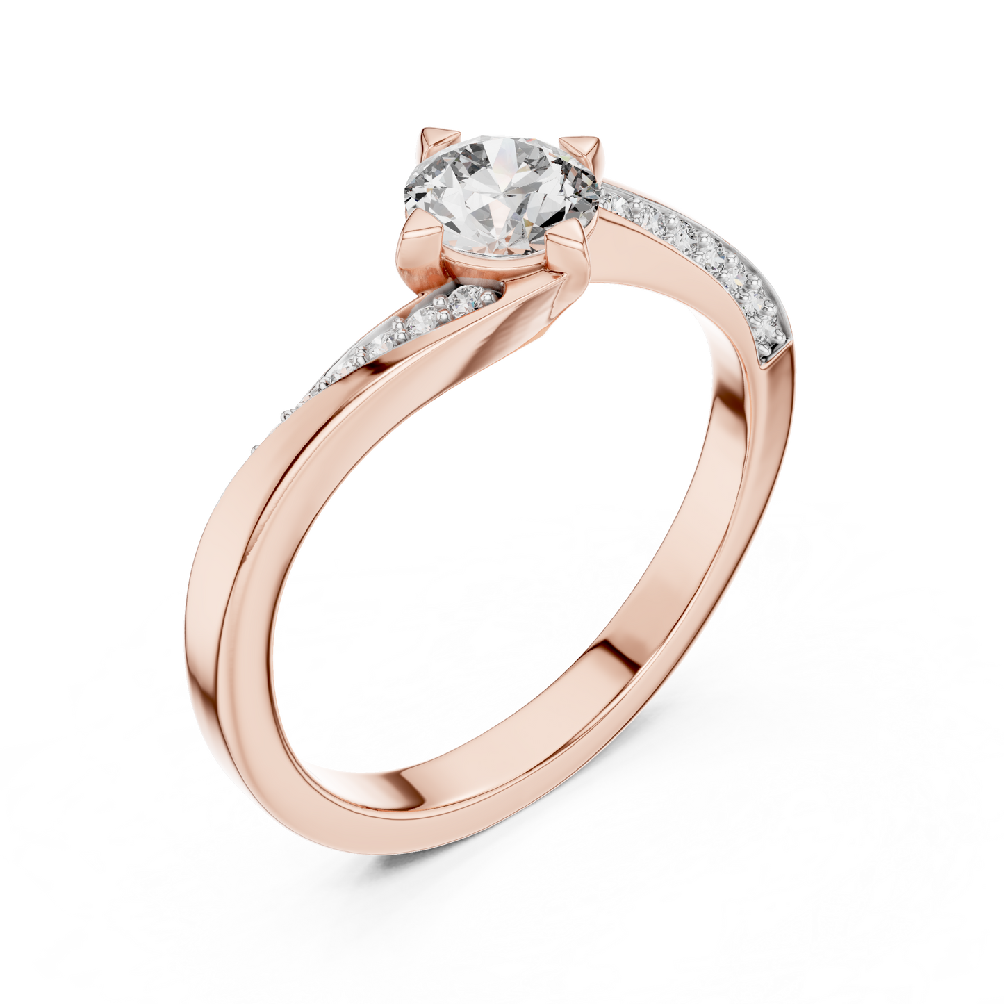 Core Swirl Diamond Ring - SB-6-6