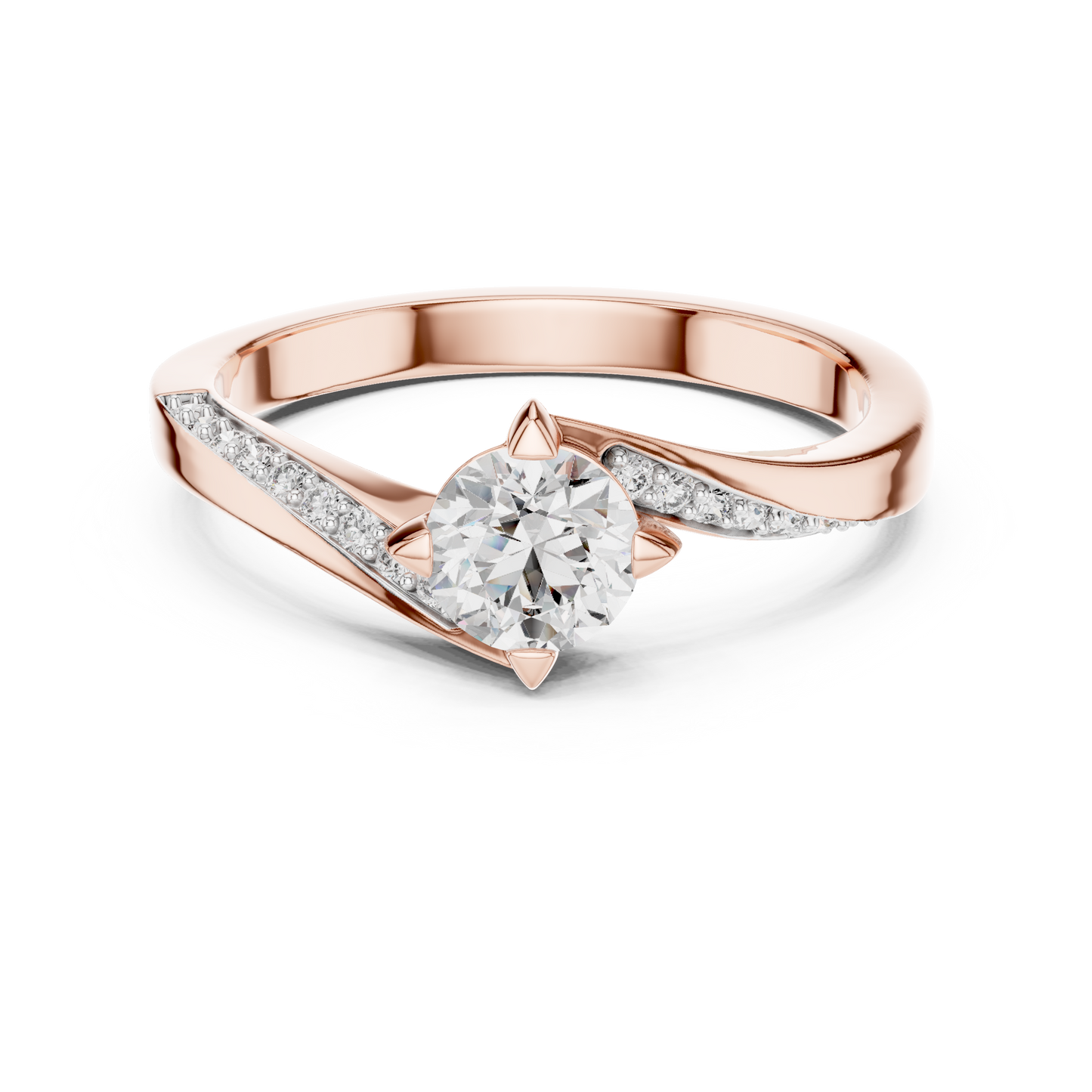 Core Swirl Diamond Ring - SB-6-6