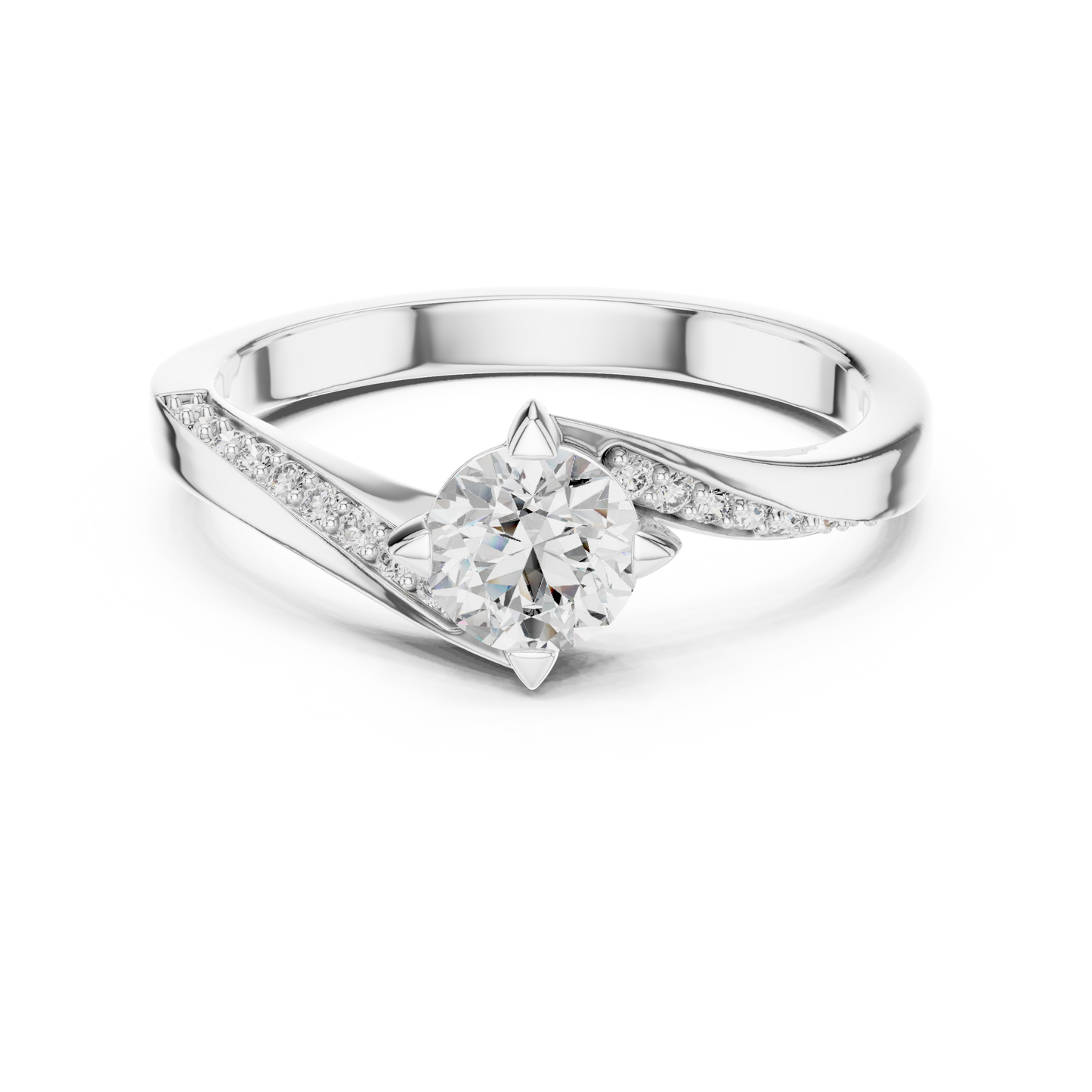 Core Swirl Diamond Ring - SB-6-6