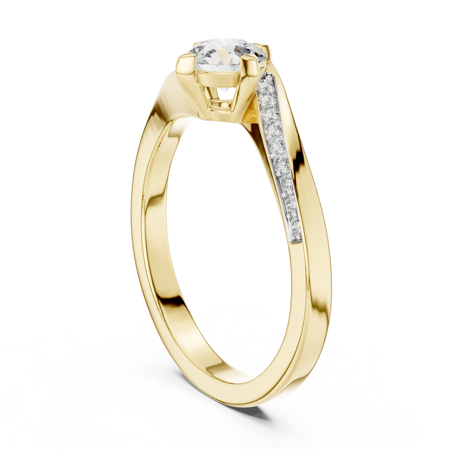 Core Swirl Diamond Ring - SB-6-6