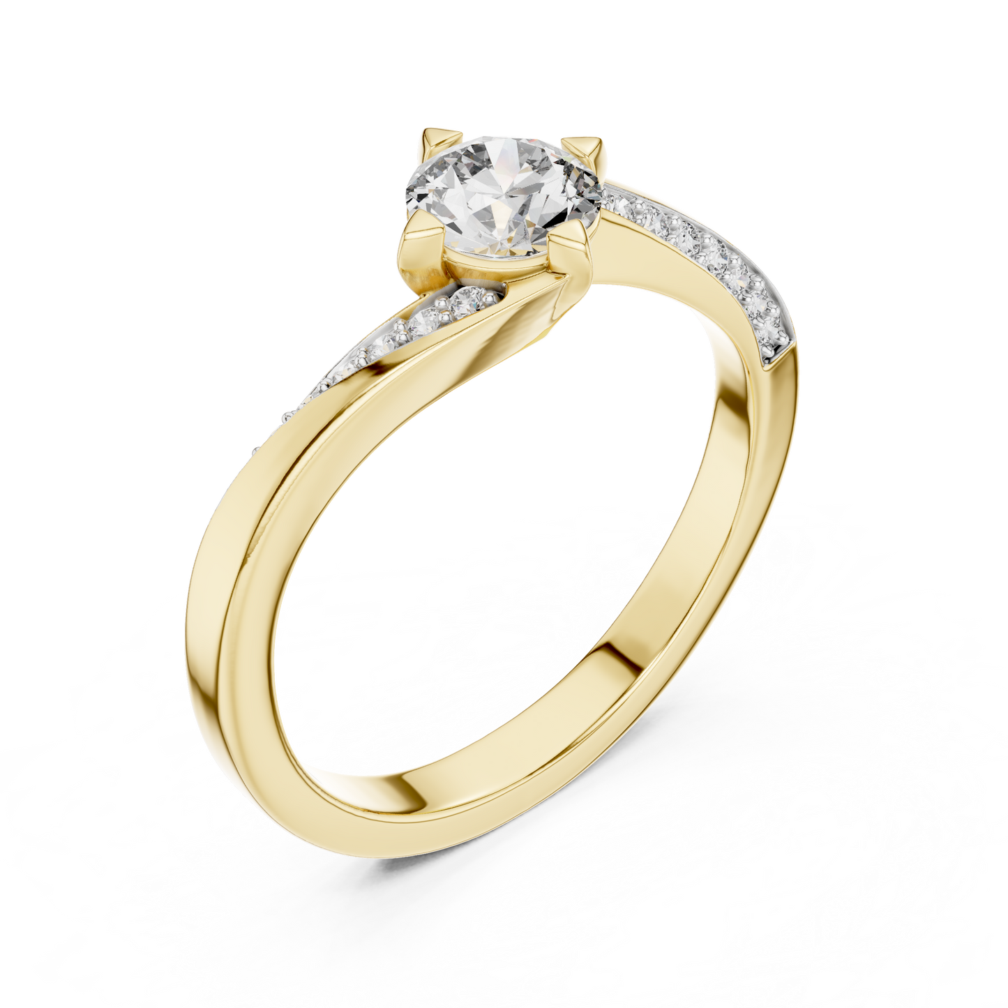 Core Swirl Diamond Ring - SB-6-6