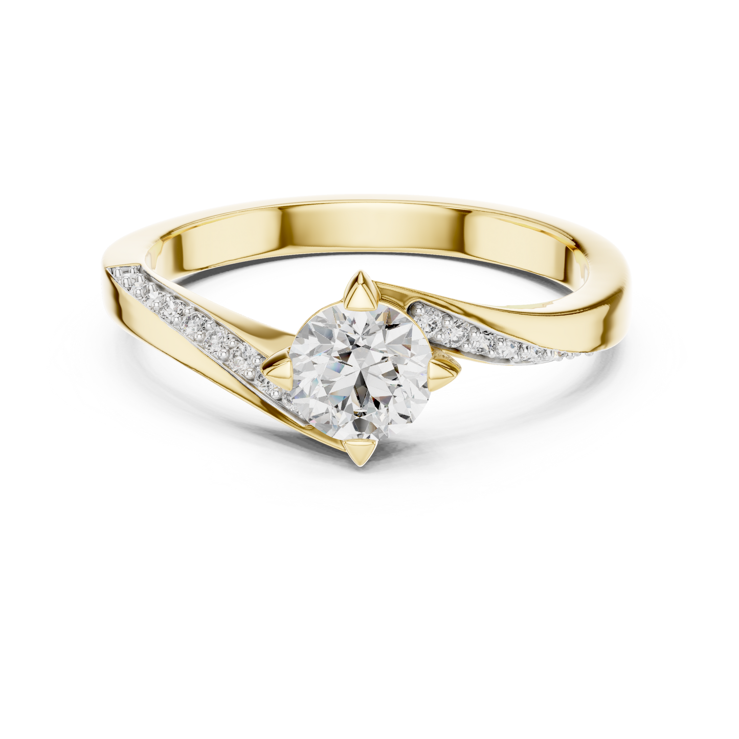 Core Swirl Diamond Ring - SB-6-6