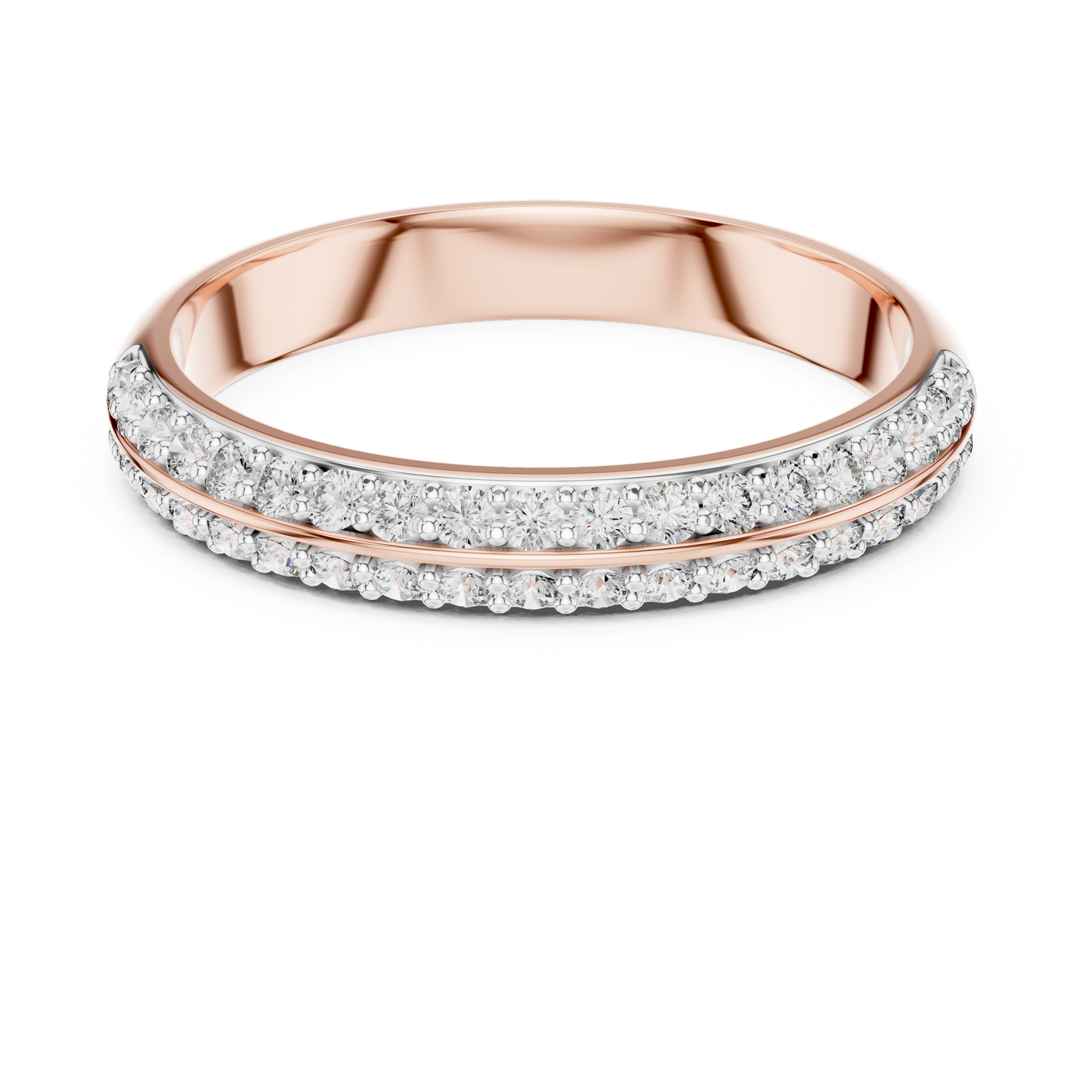 Divide Line Diamond Ring - SB-6-9