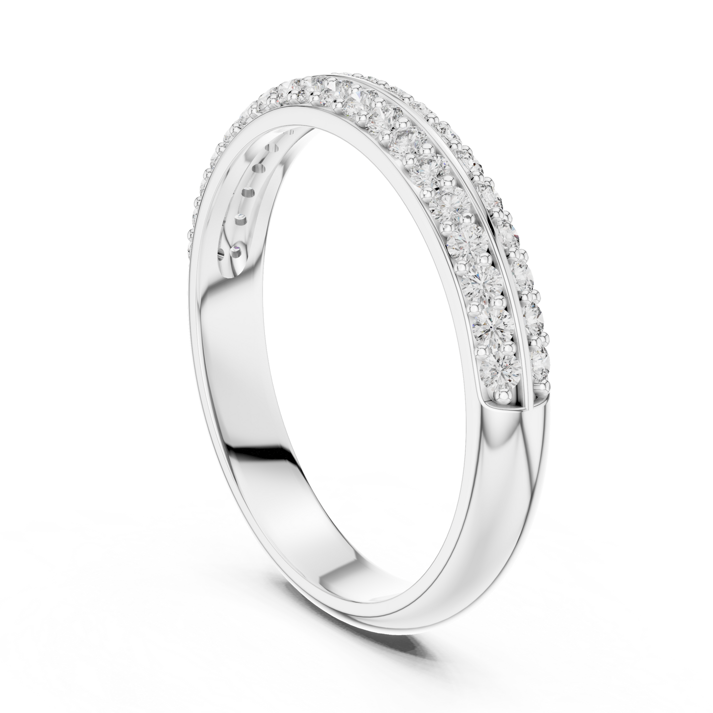 Divide Line Diamond Ring - SB-6-9