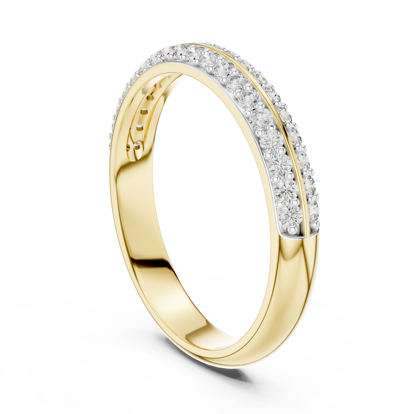 Divide Line Diamond Ring - SB-6-9