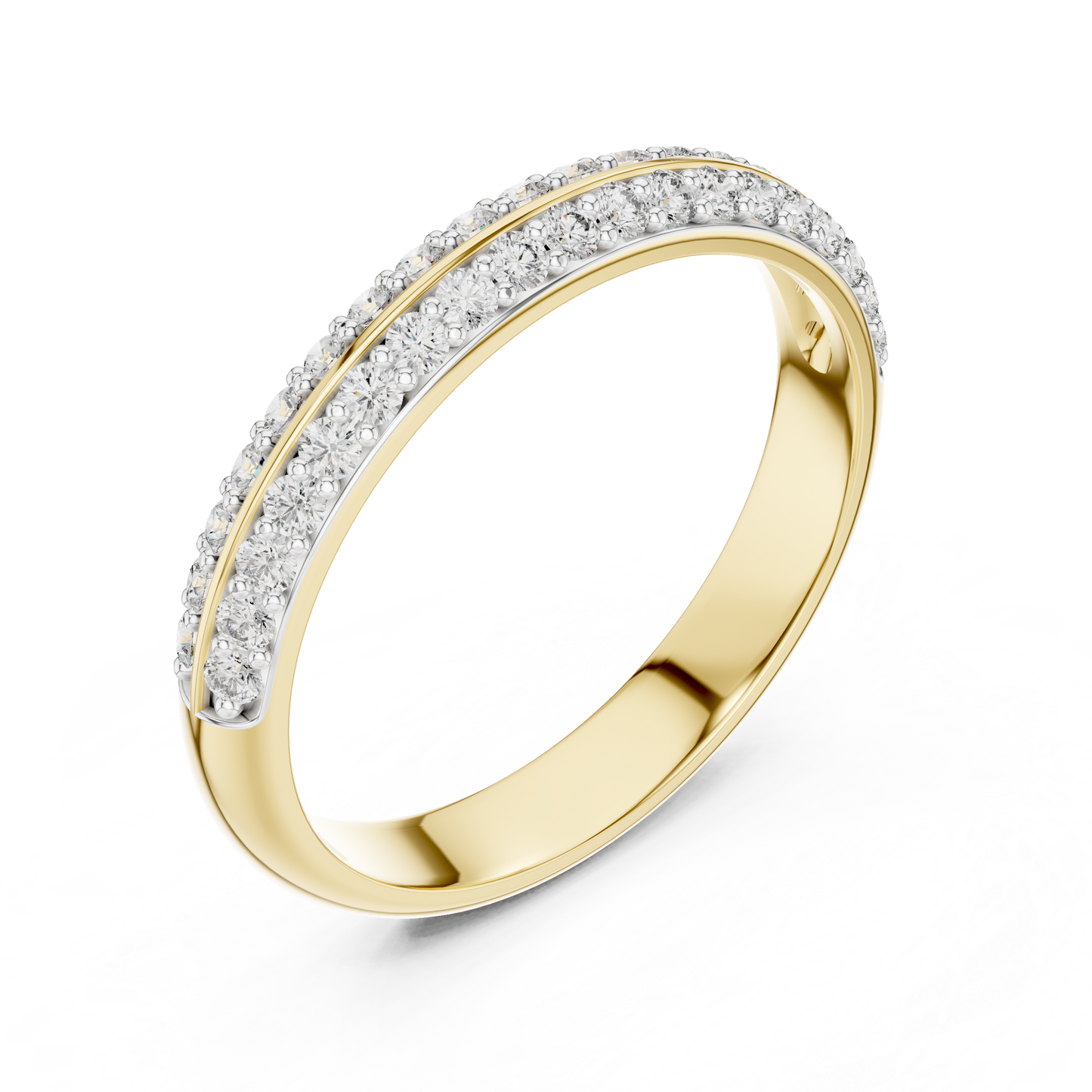Divide Line Diamond Ring - SB-6-9