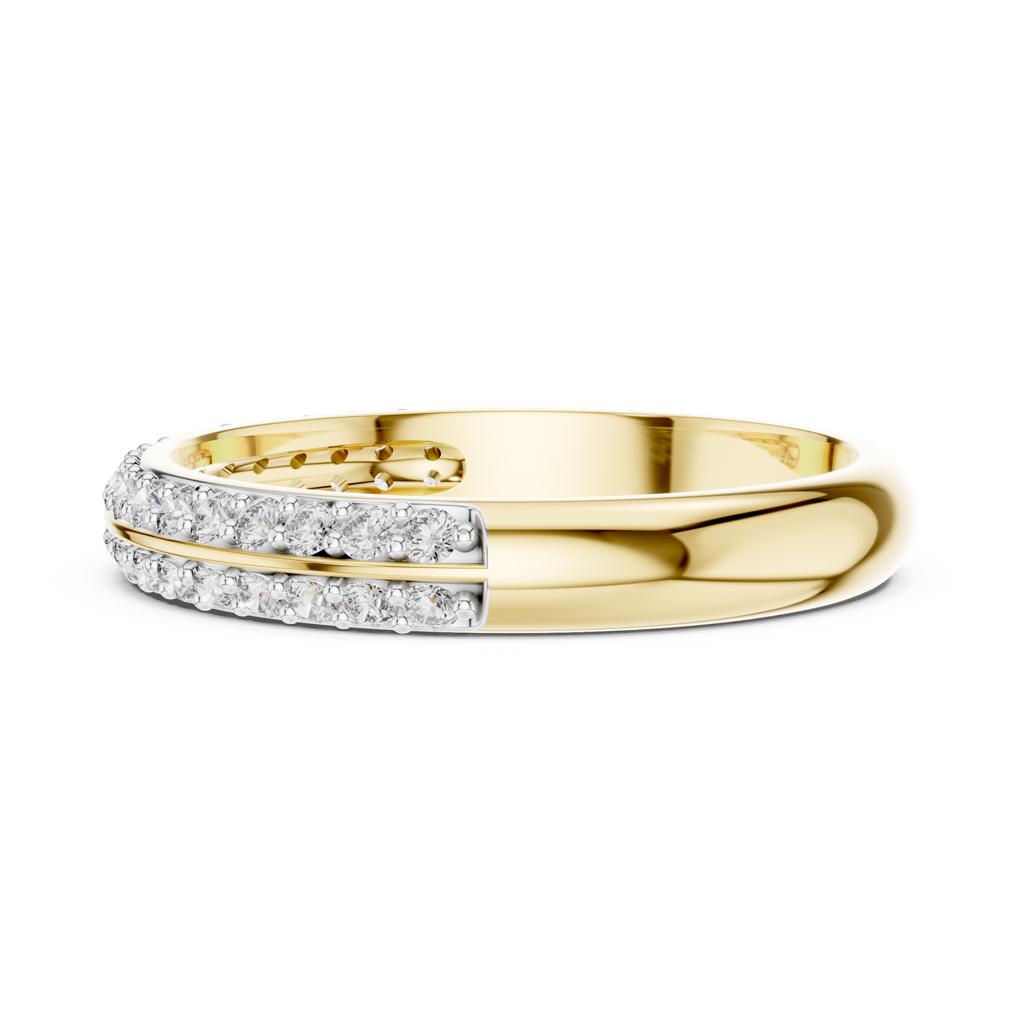 Divide Line Diamond Ring - SB-6-9