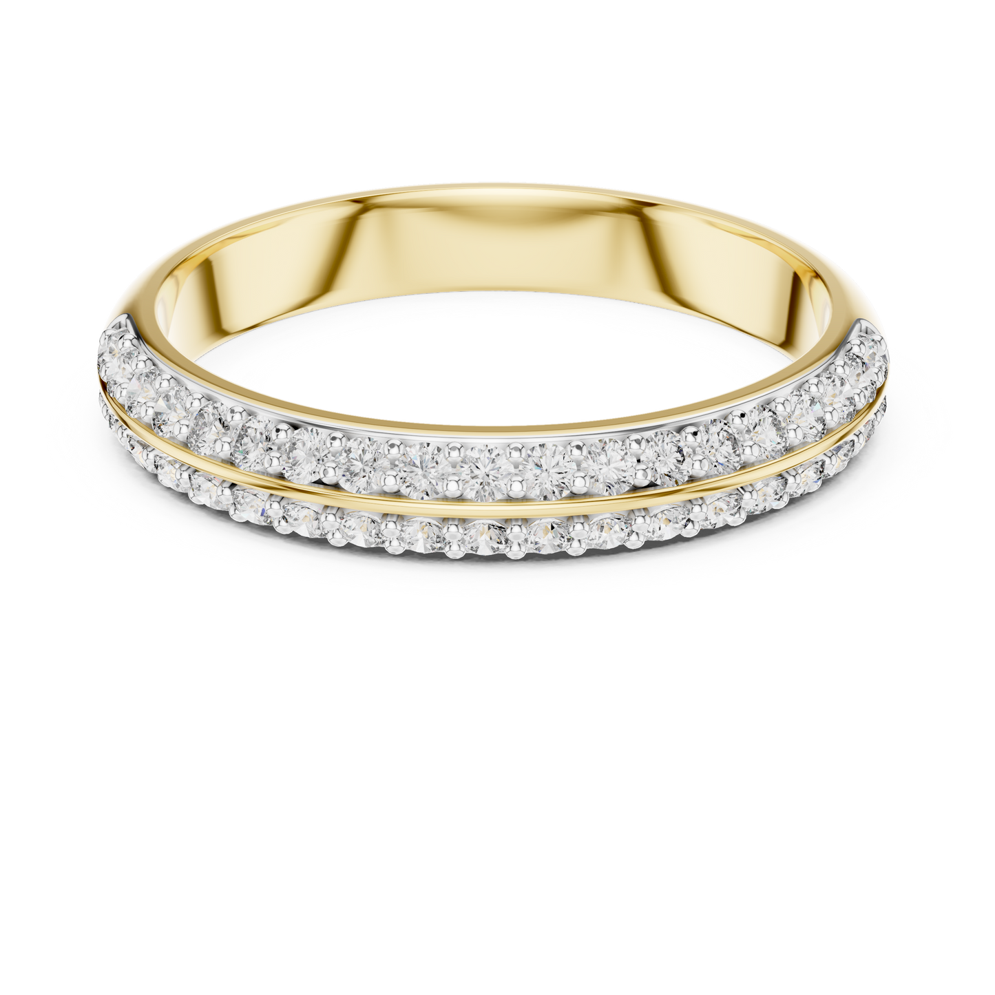 Divide Line Diamond Ring - SB-6-9
