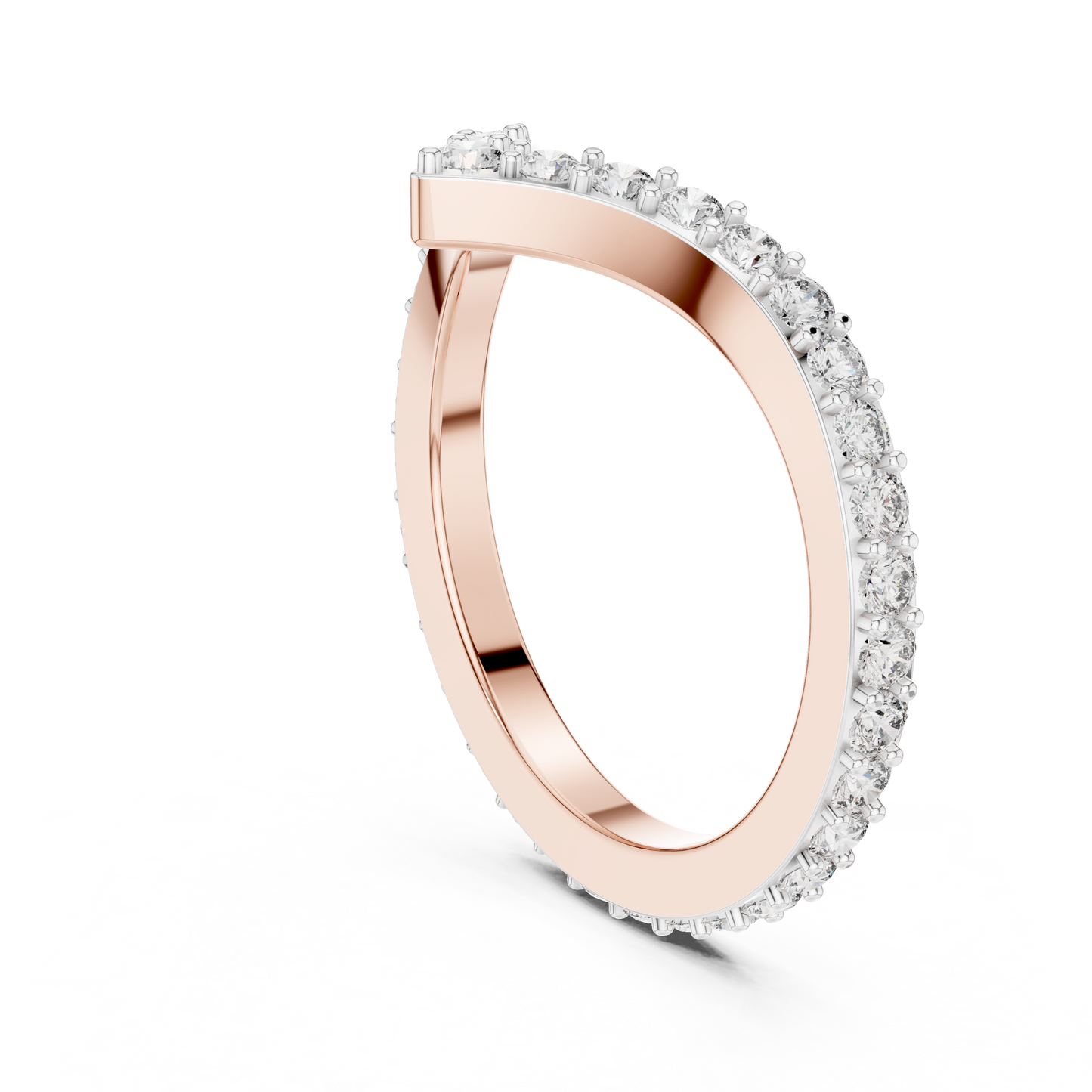 V Shape Diamond Ring - SB-6-18