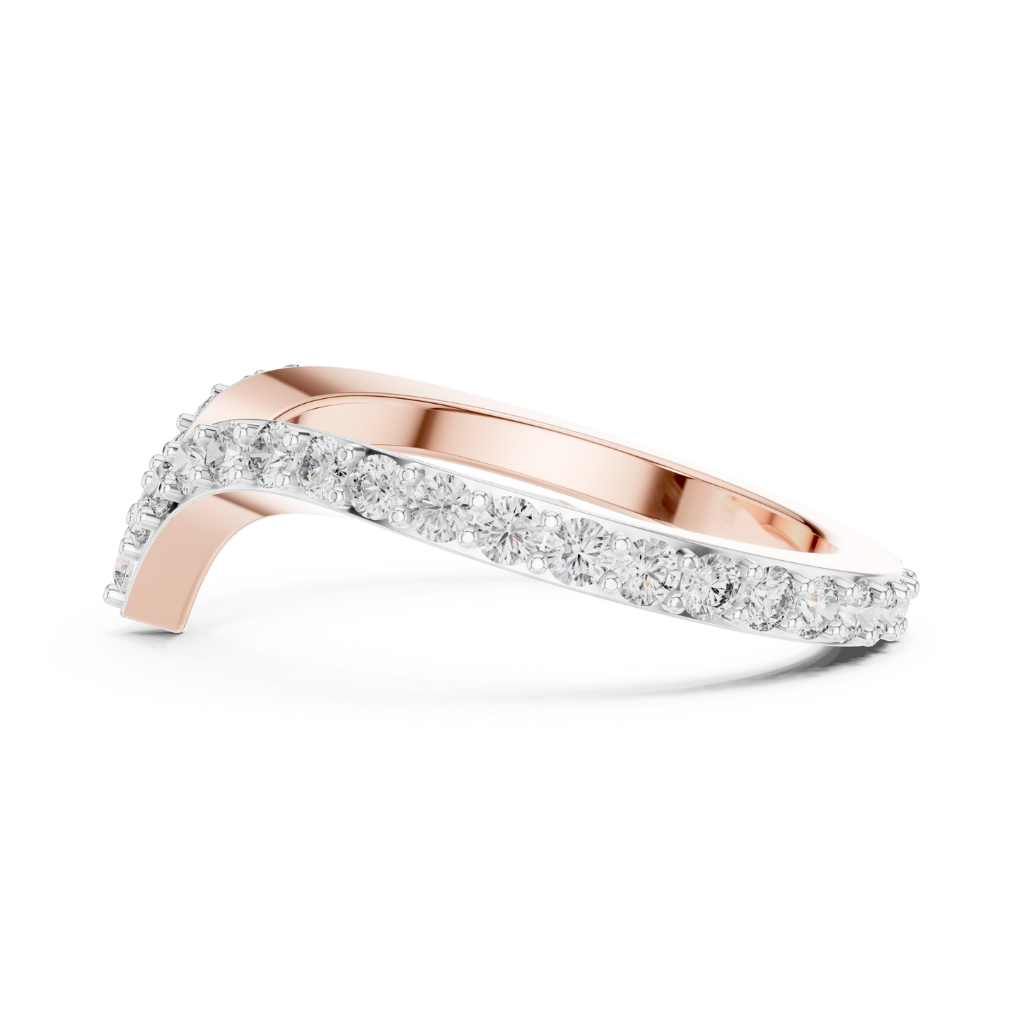V Shape Diamond Ring - SB-6-18