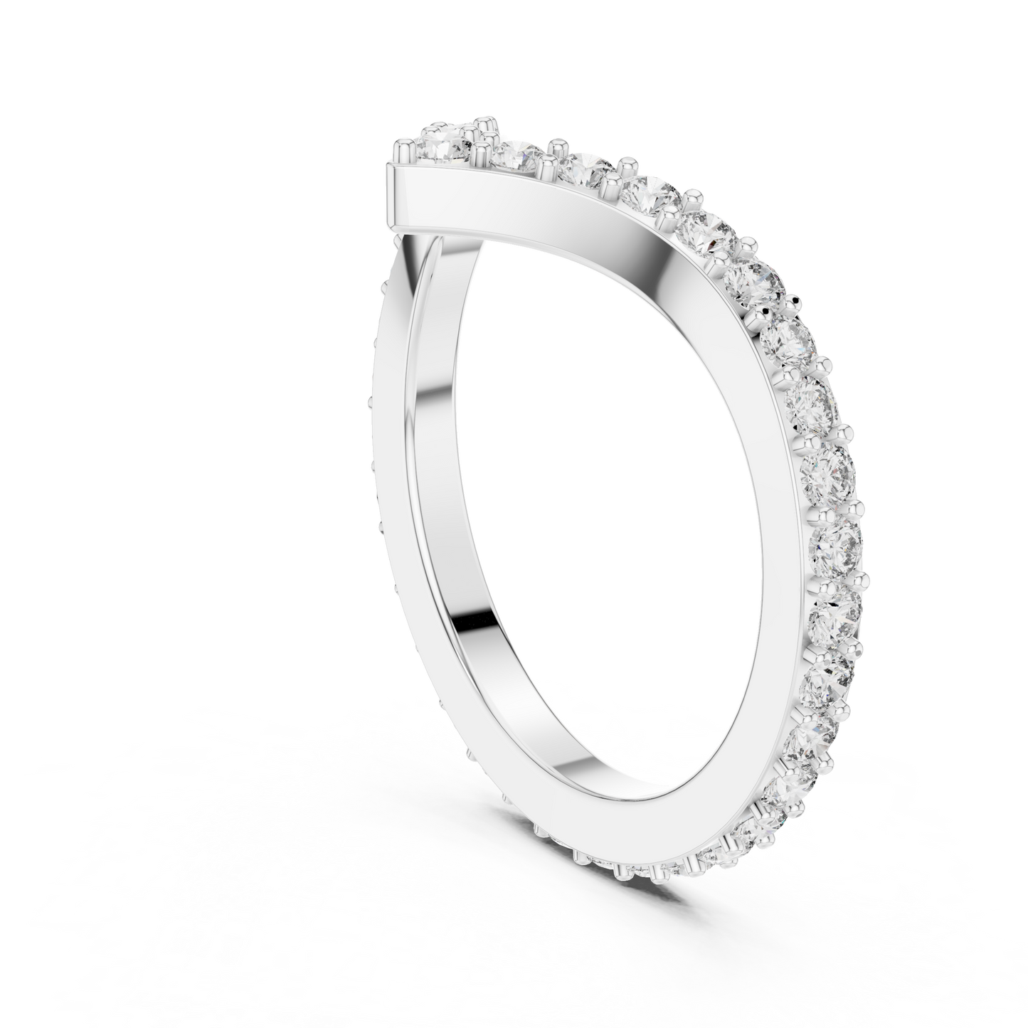 V Shape Diamond Ring - SB-6-18