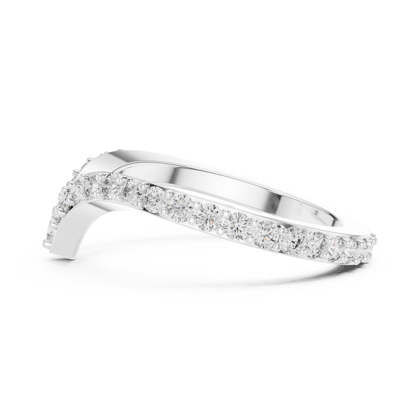 V Shape Diamond Ring - SB-6-18