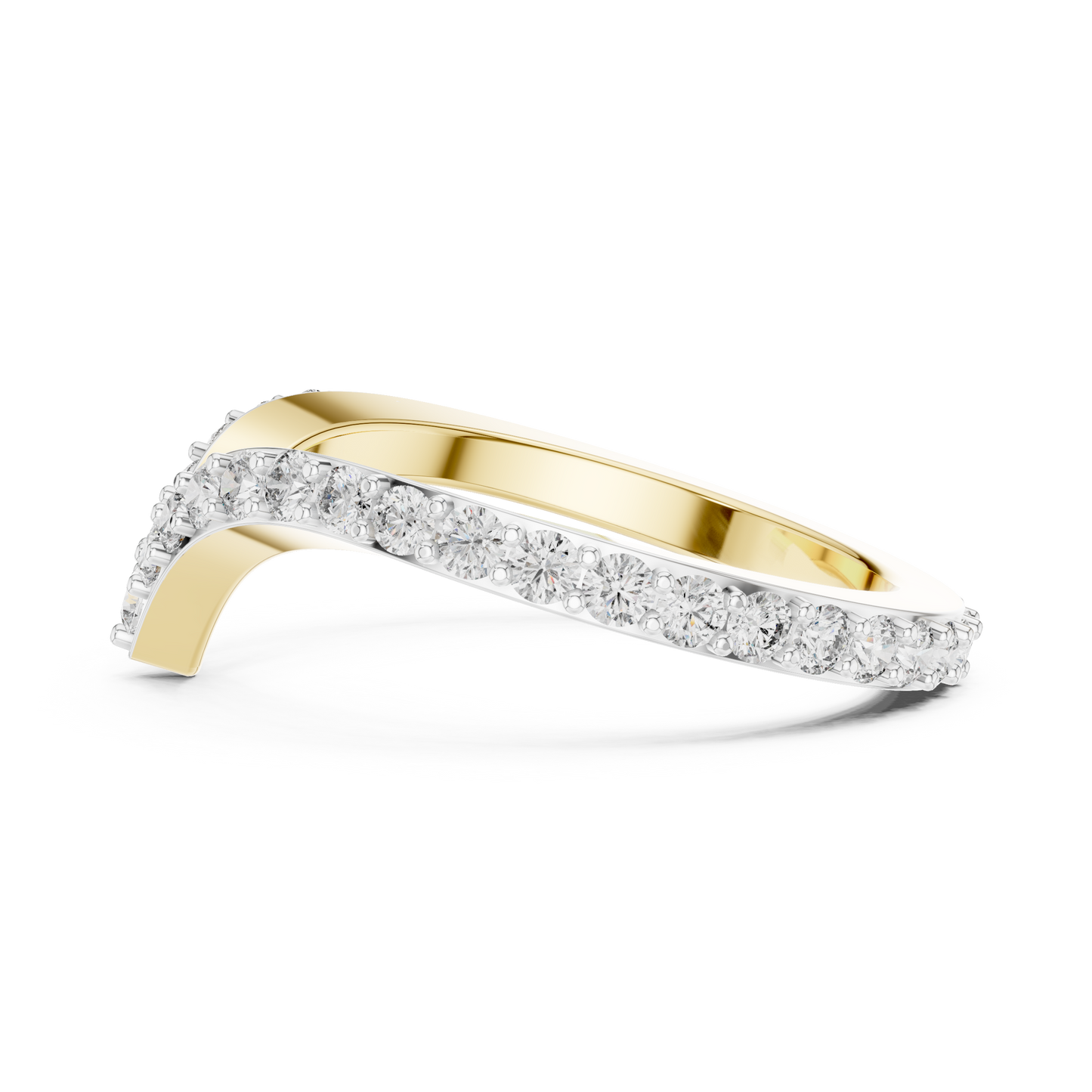 V Shape Diamond Ring - SB-6-18