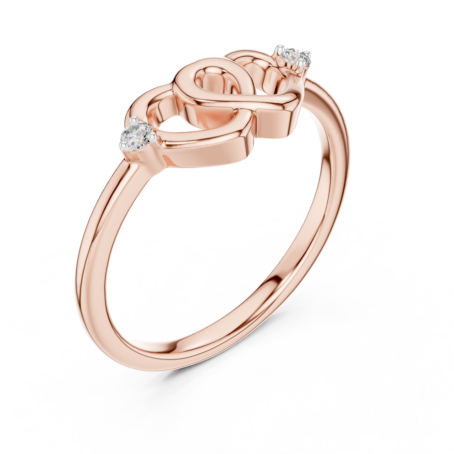 2 Hearts Diamond Ring - SB-6-23