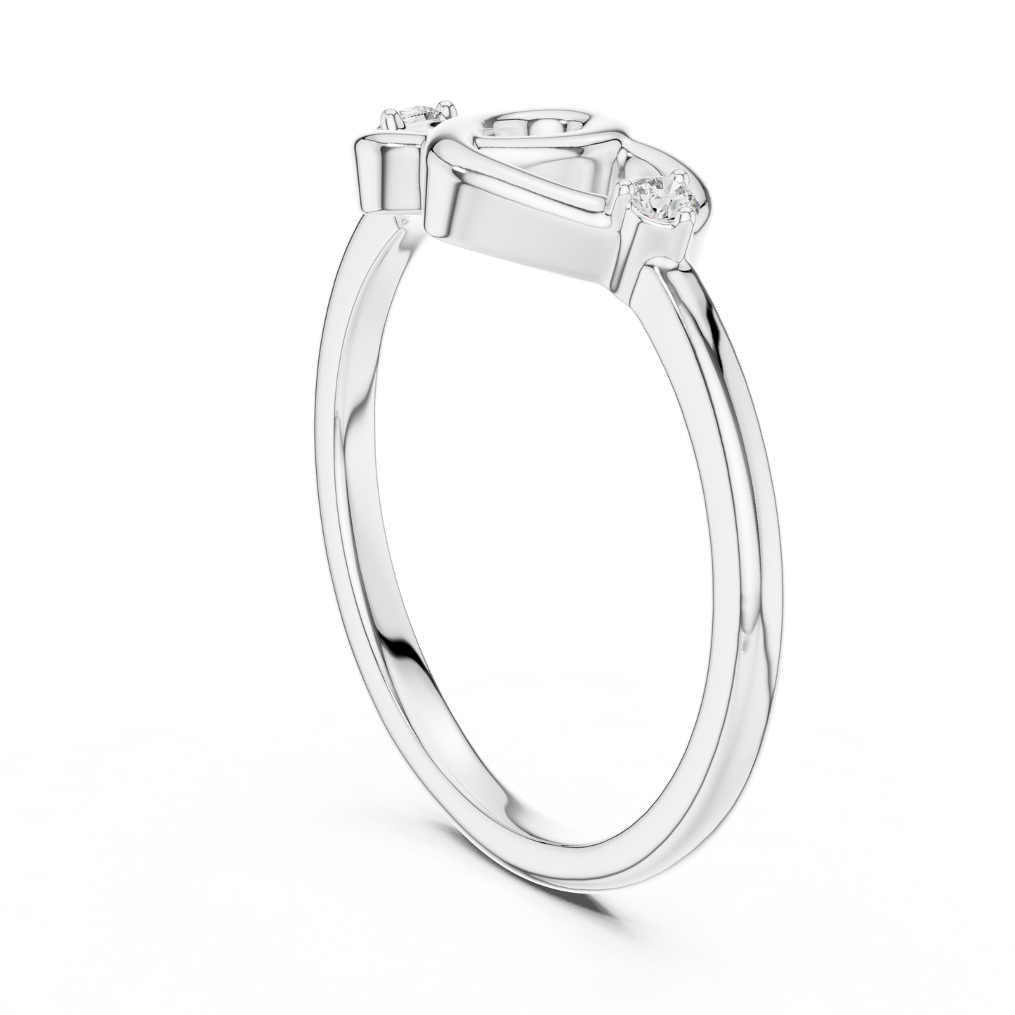 2 Hearts Diamond Ring - SB-6-23