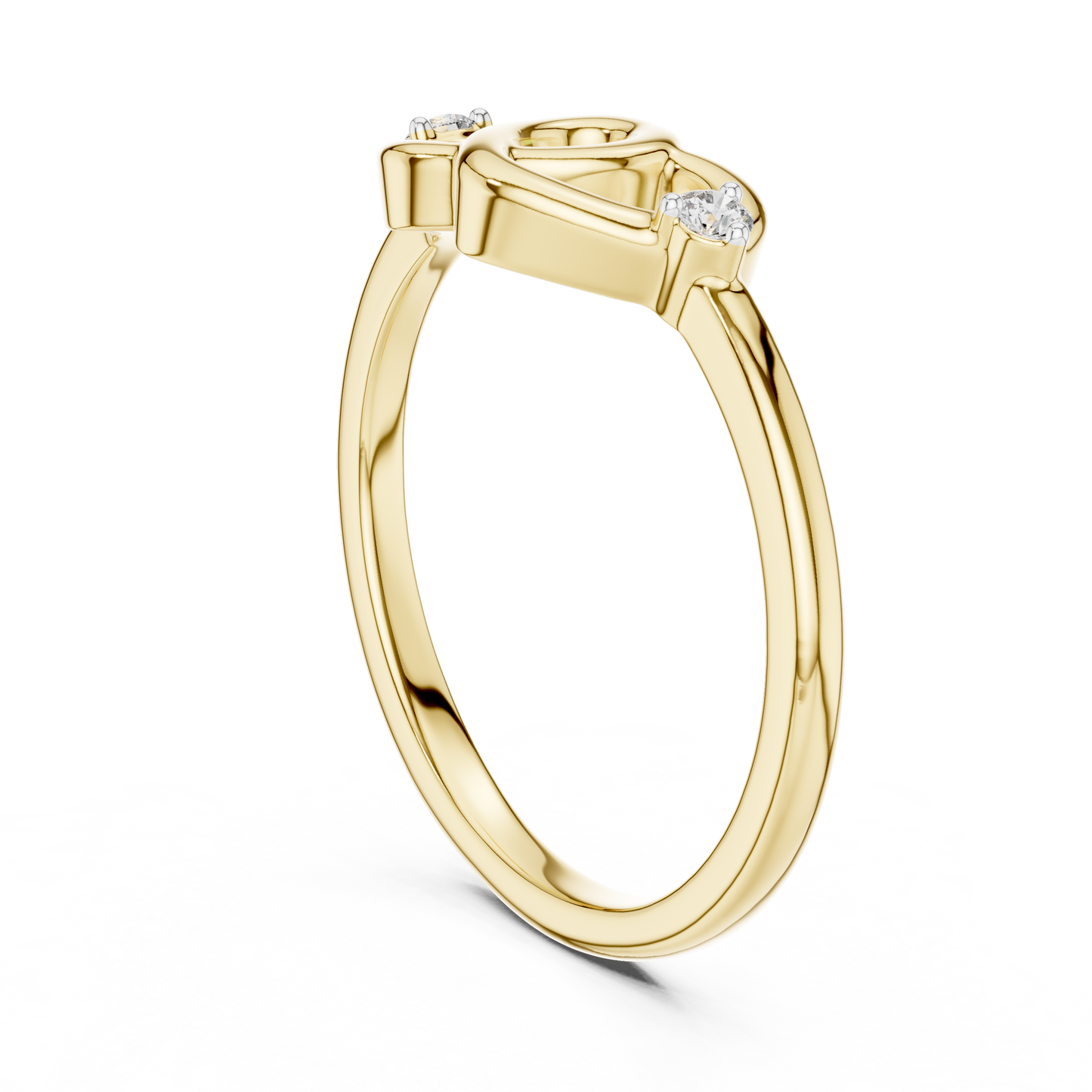 2 Hearts Diamond Ring - SB-6-23