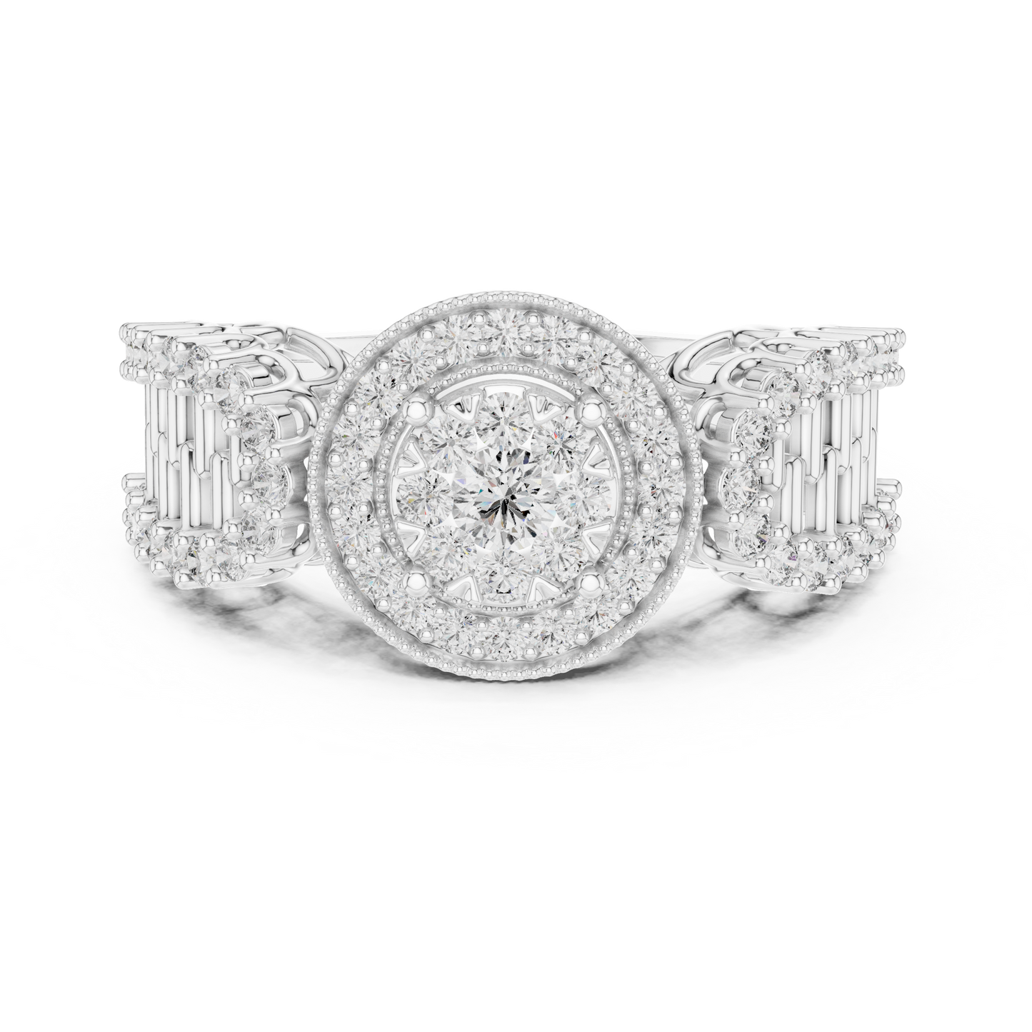 Royal Style Diamond Engagement Ring SB-9-80