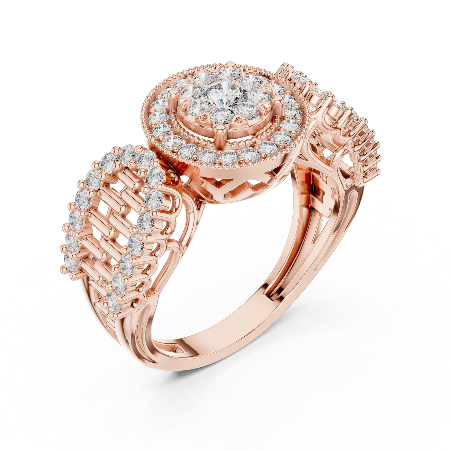 Royal Style Diamond Engagement Ring SB-9-80