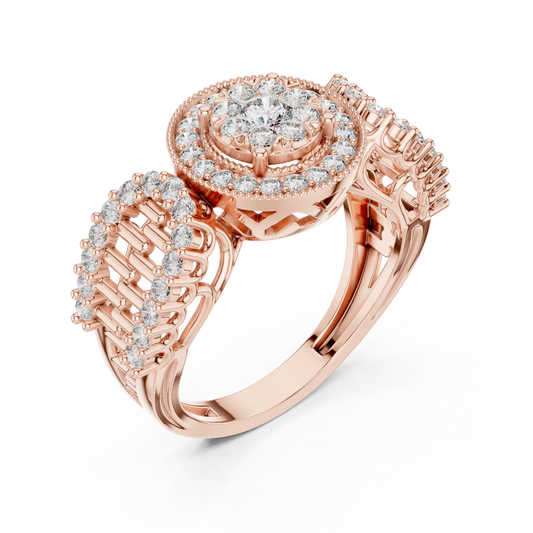 Royal Style Diamond Engagement Ring SB-9-80