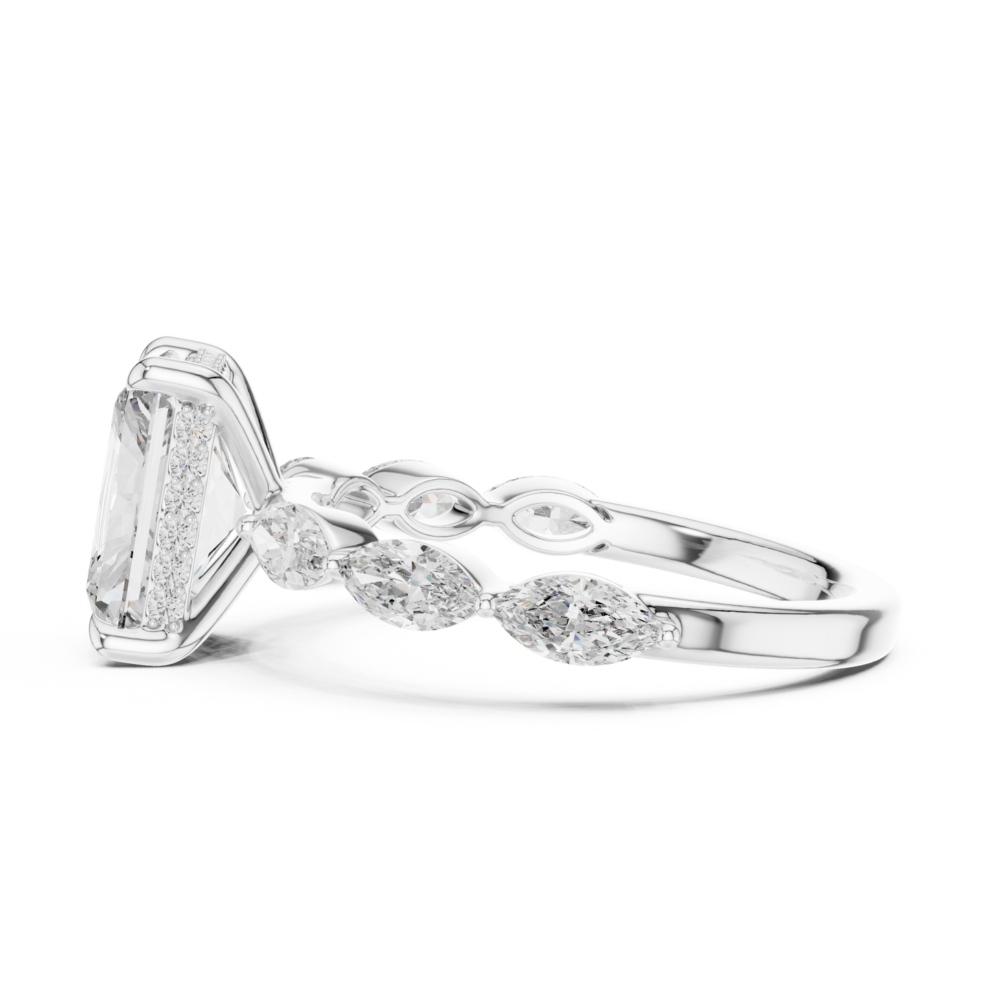 Large Square Diamond Ring - SB-9-1