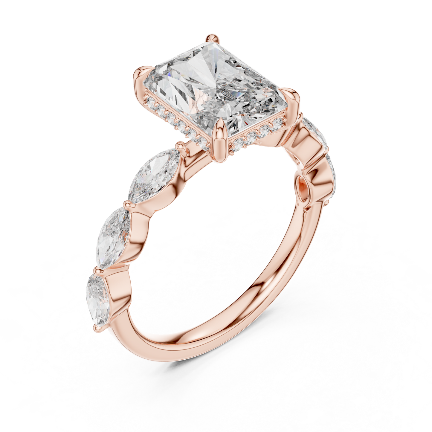 Large Square Diamond Ring - SB-9-1