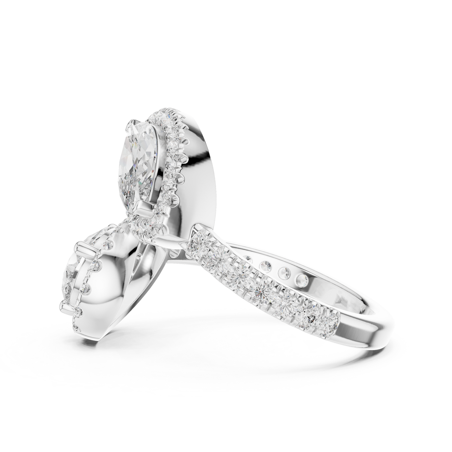 Dual Diamond Clip Ring - SB-9-2
