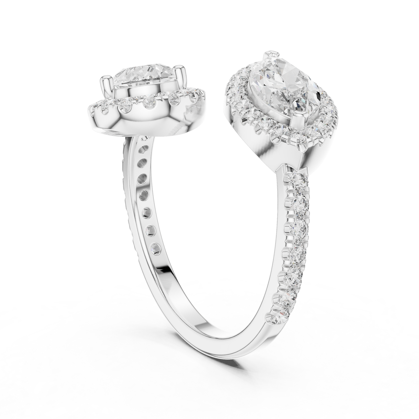 Dual Diamond Clip Ring - SB-9-2