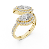 Dual Diamond Clip Ring - SB-9-2