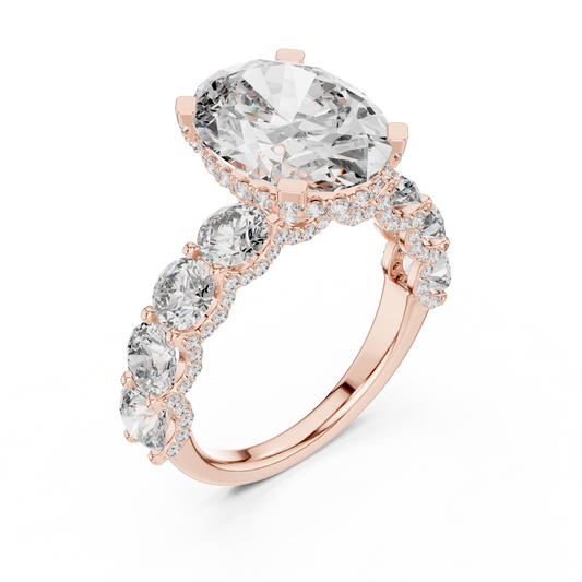 Large Oval Diamond Ring - SB-9-7
