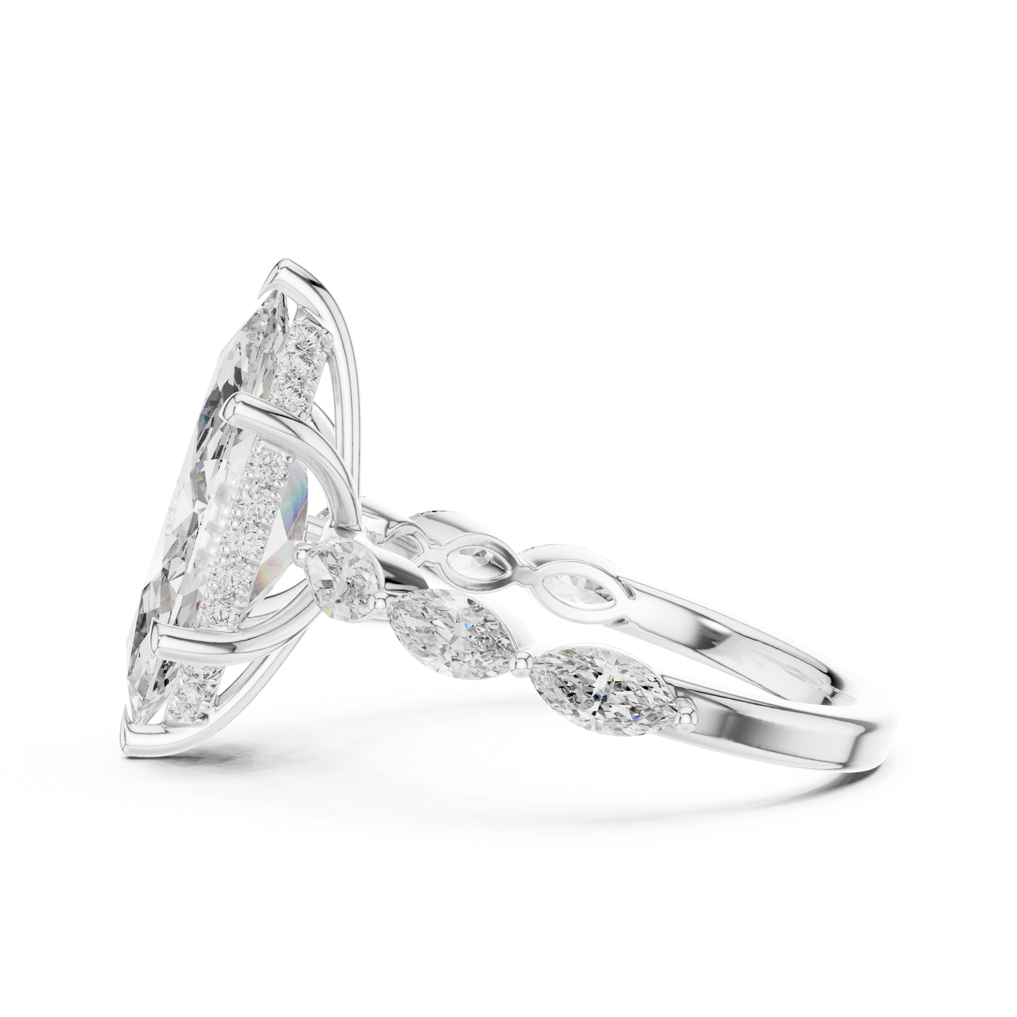 Large Leaf Diamond Ring - SB-9-8