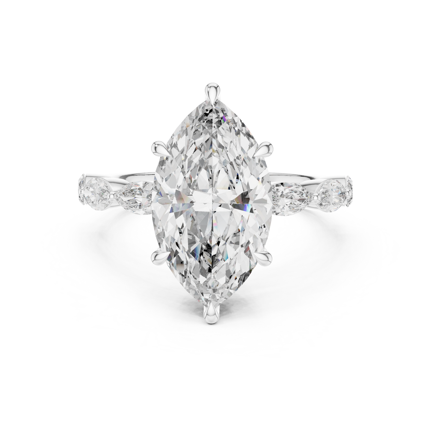 Large Leaf Diamond Ring - SB-9-8