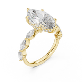 Large Leaf Diamond Ring - SB-9-8