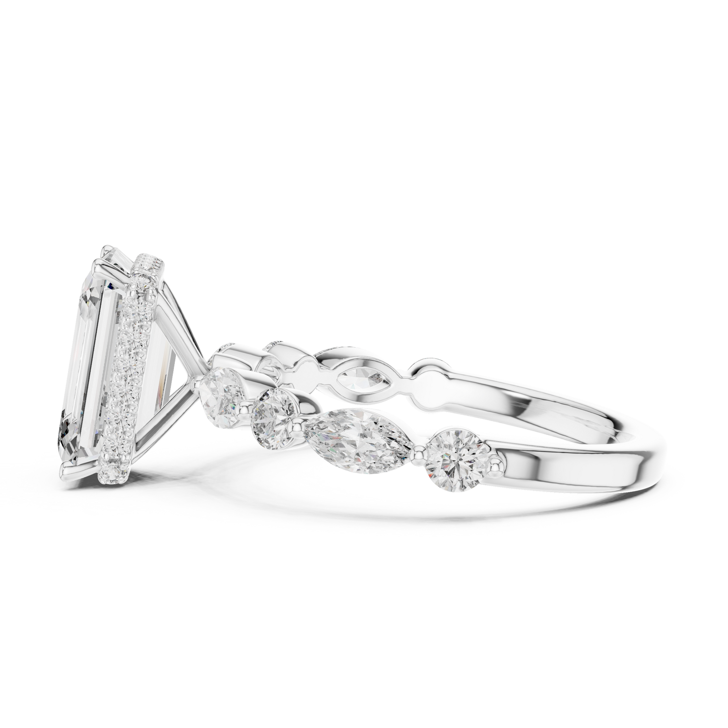 Large Square Diamond Ring - SB-9-9