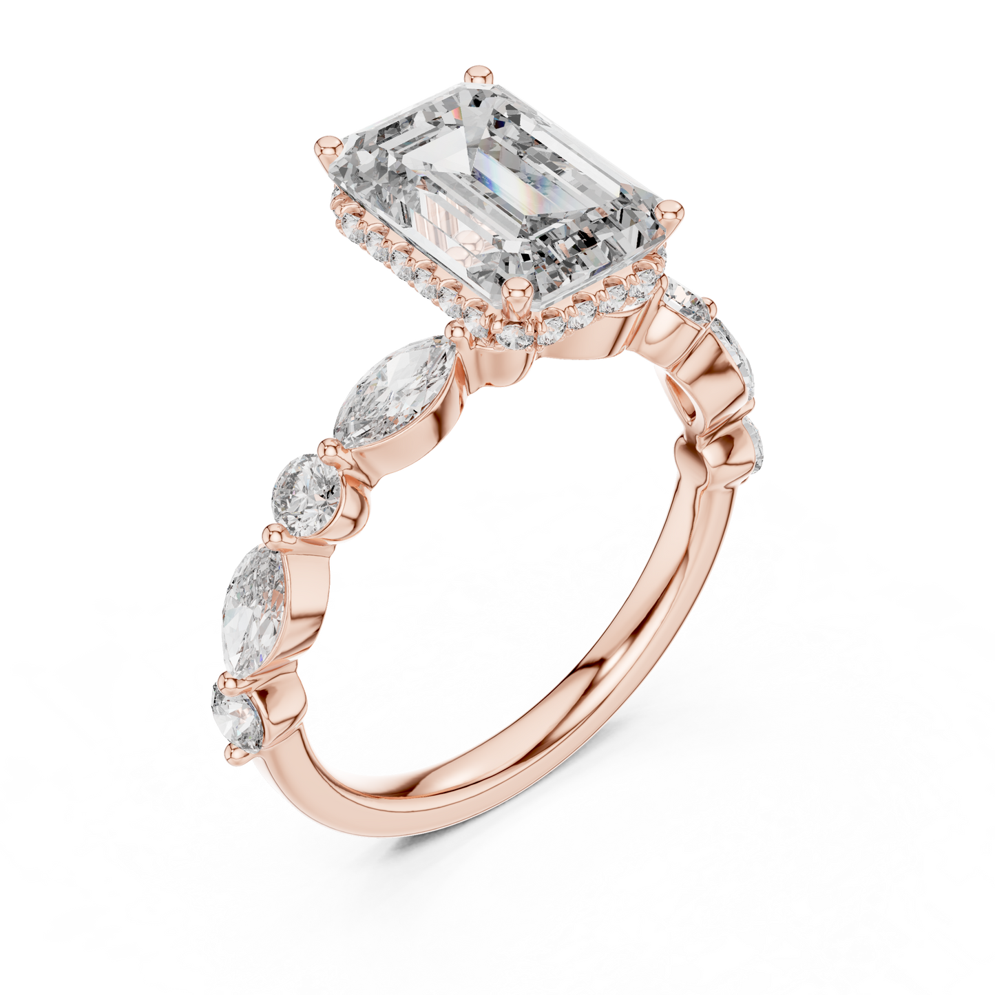 Large Square Diamond Ring - SB-9-9