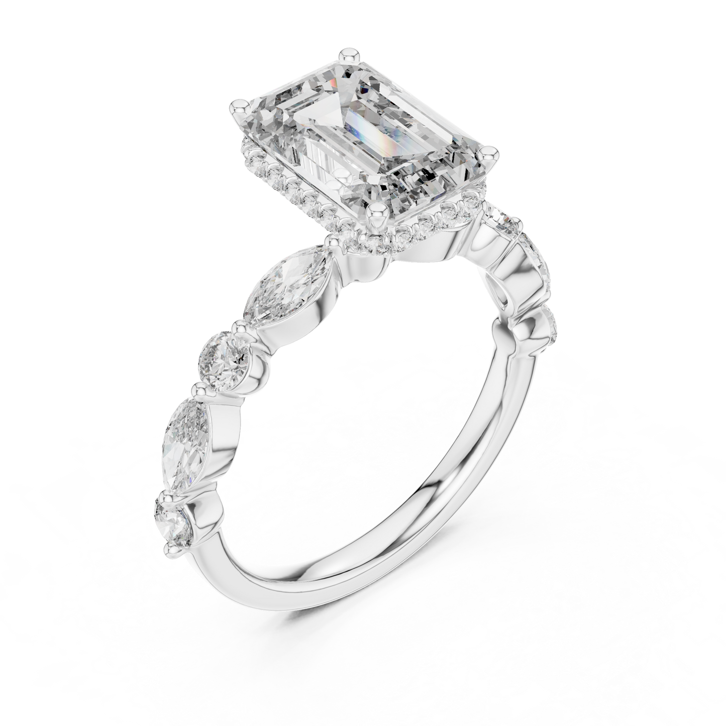 Large Square Diamond Ring - SB-9-9