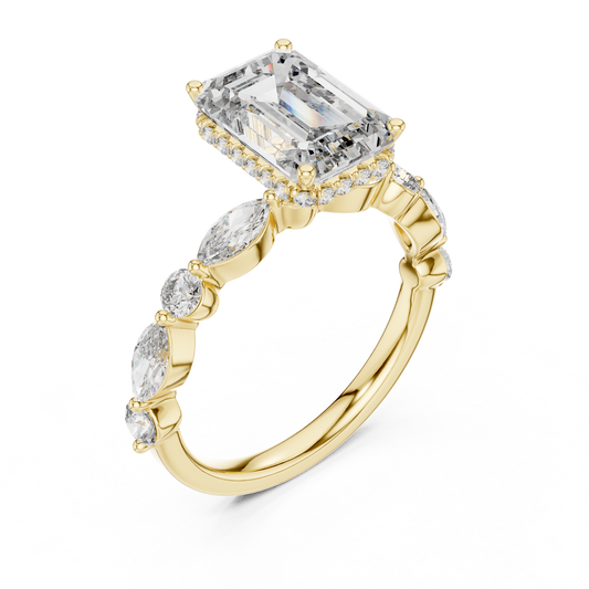 Large Square Diamond Ring - SB-9-9