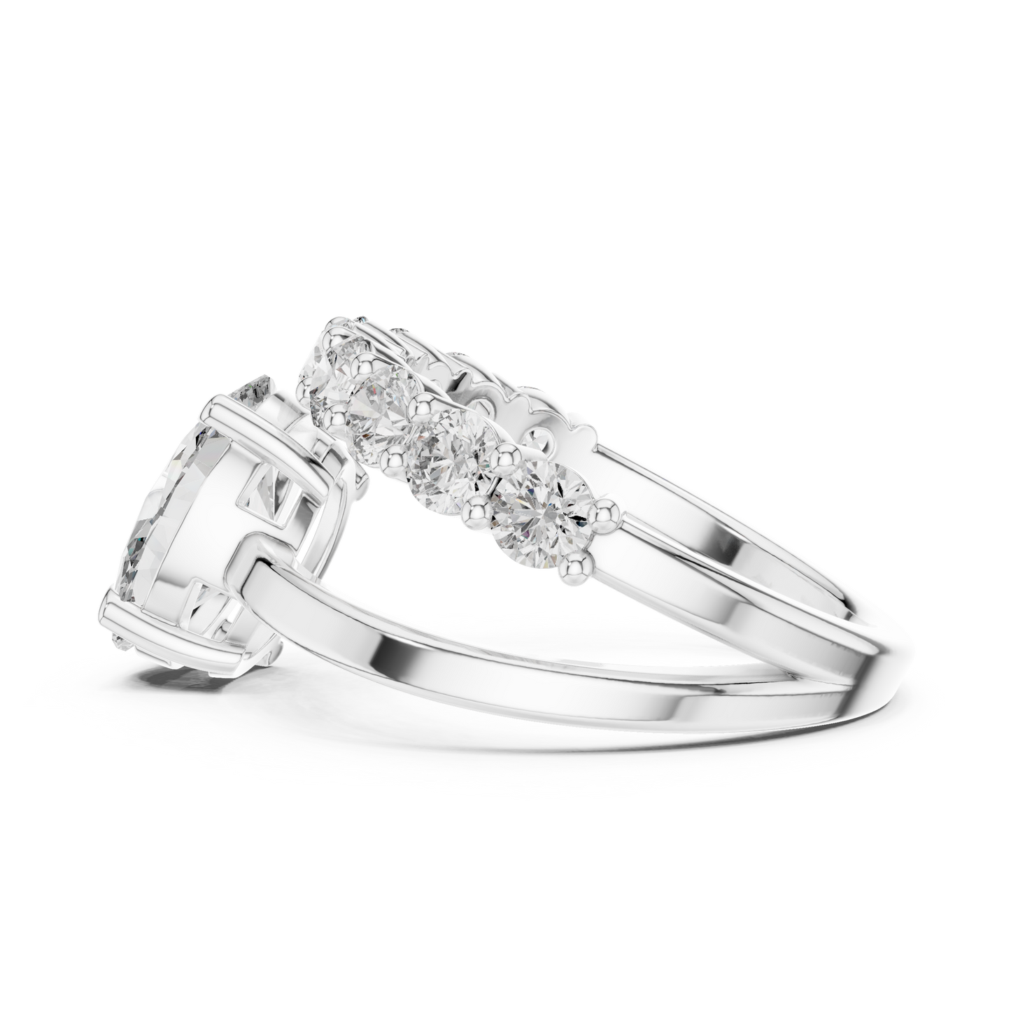 Flower Design Diamond Ring - SB-9-10