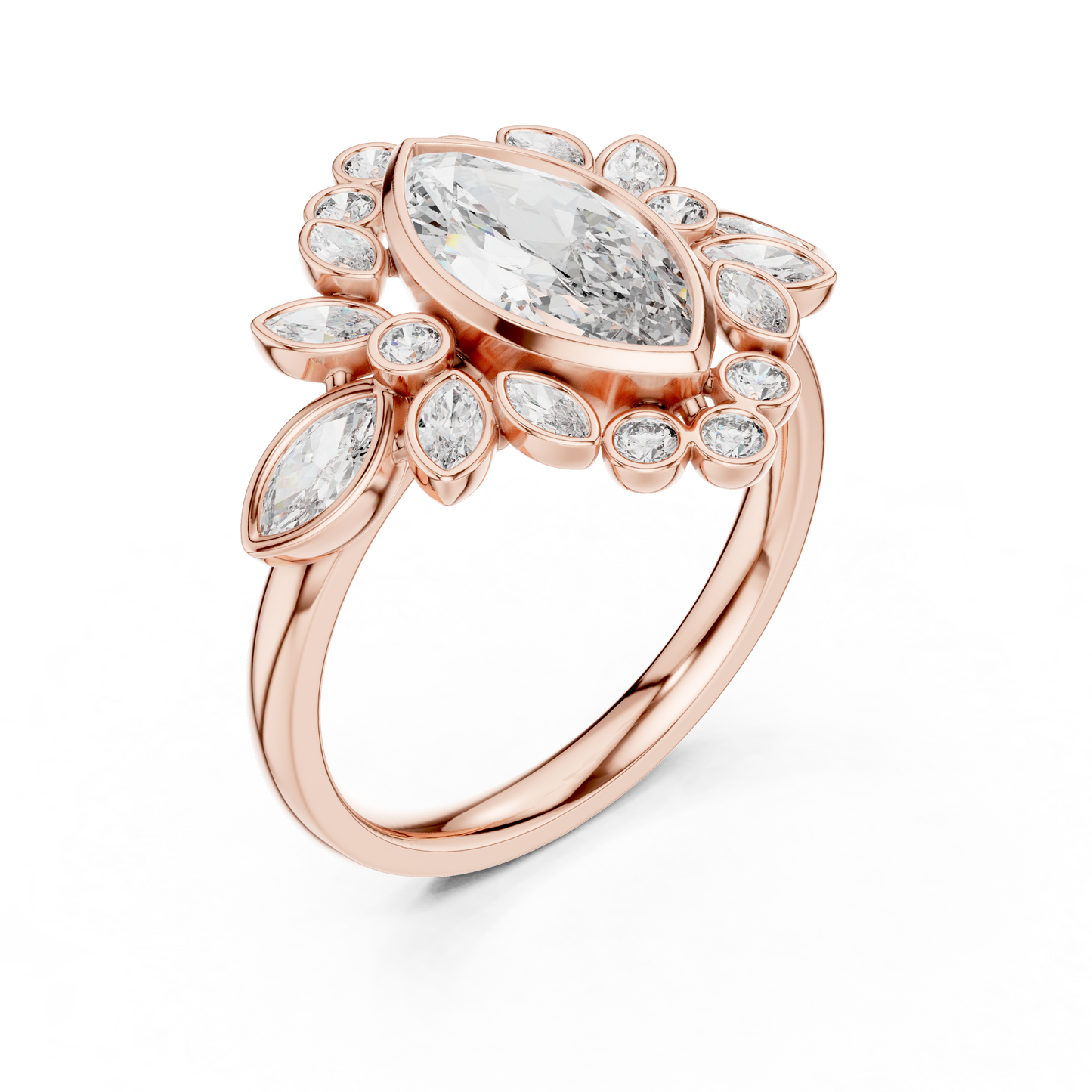 Royal Multi Diamond Ring - SB-9-14