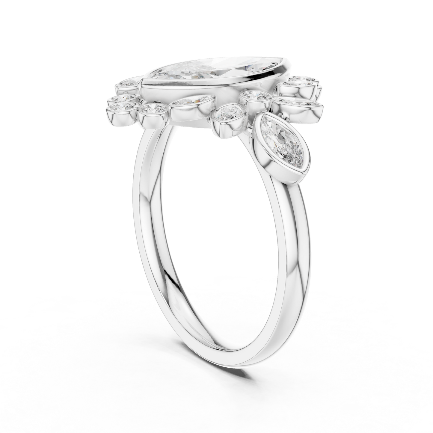 Royal Multi Diamond Ring - SB-9-14