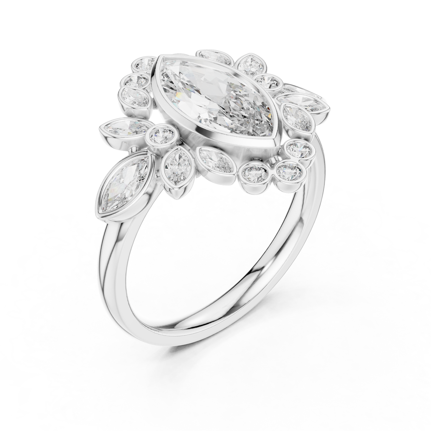 Royal Multi Diamond Ring - SB-9-14