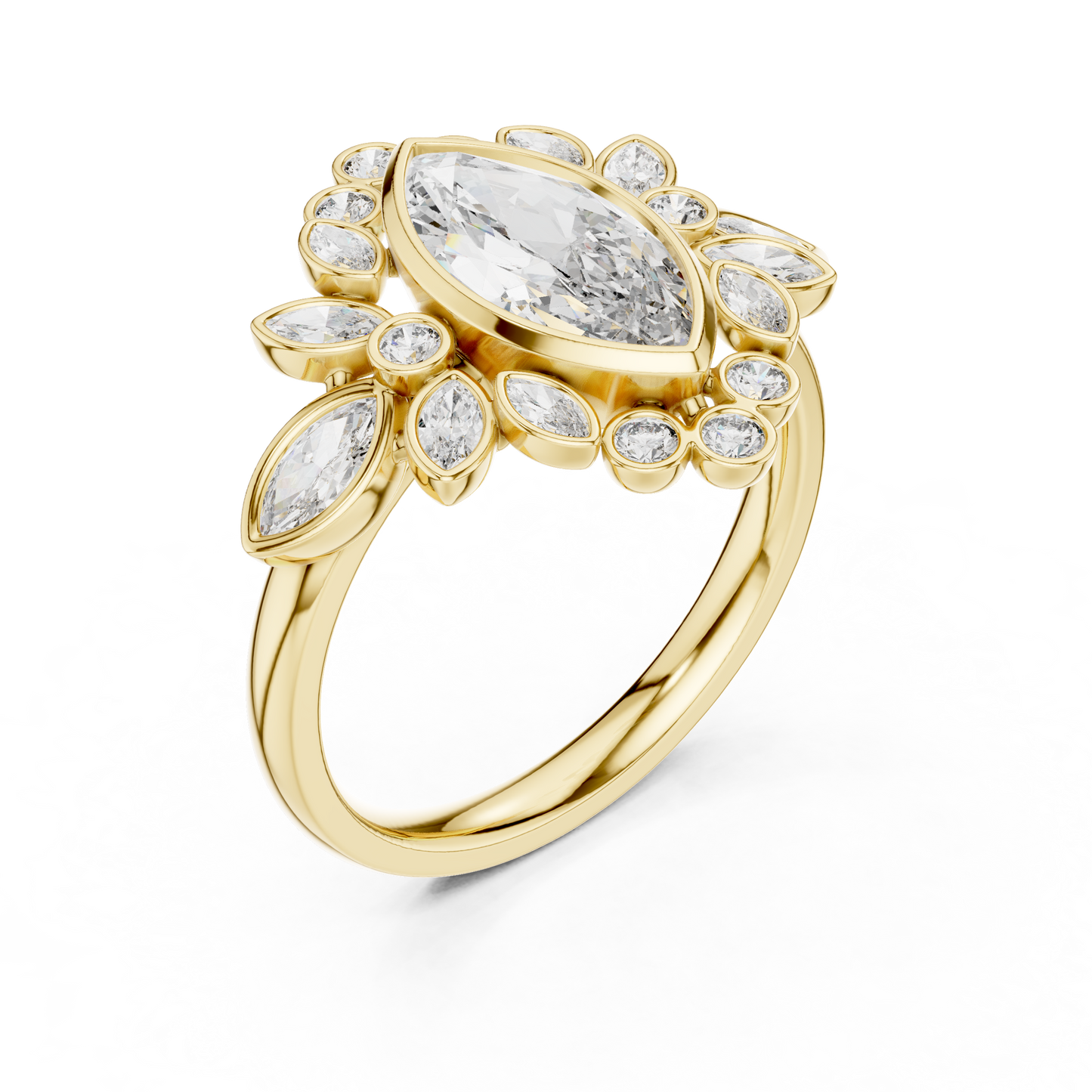 Royal Multi Diamond Ring - SB-9-14